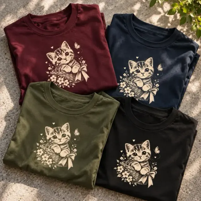 Cat In The Basket T-Shirt